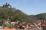 Blick vom Kirchturm zum Wernigeröder Schloss